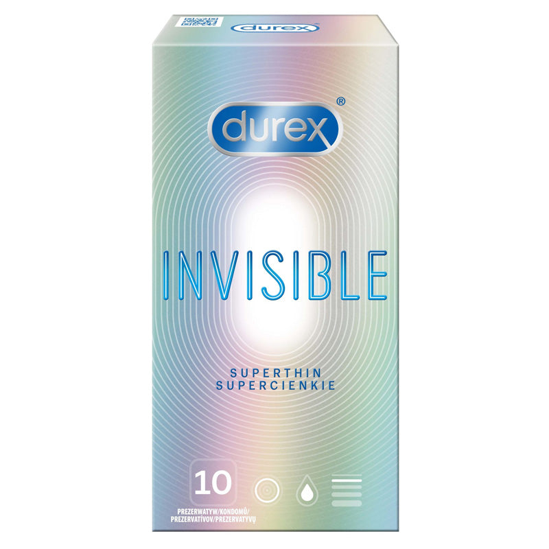 Durex Invisible Super Thin Condoms Box of 10 Main image