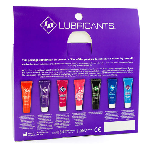 ID Sampler Assortment 5x12ml Lubes