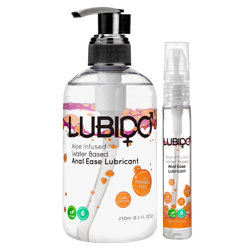 Lubido Anal Ease Aloe Infused Lubricant 250ml and 30ml Bottle Main image
