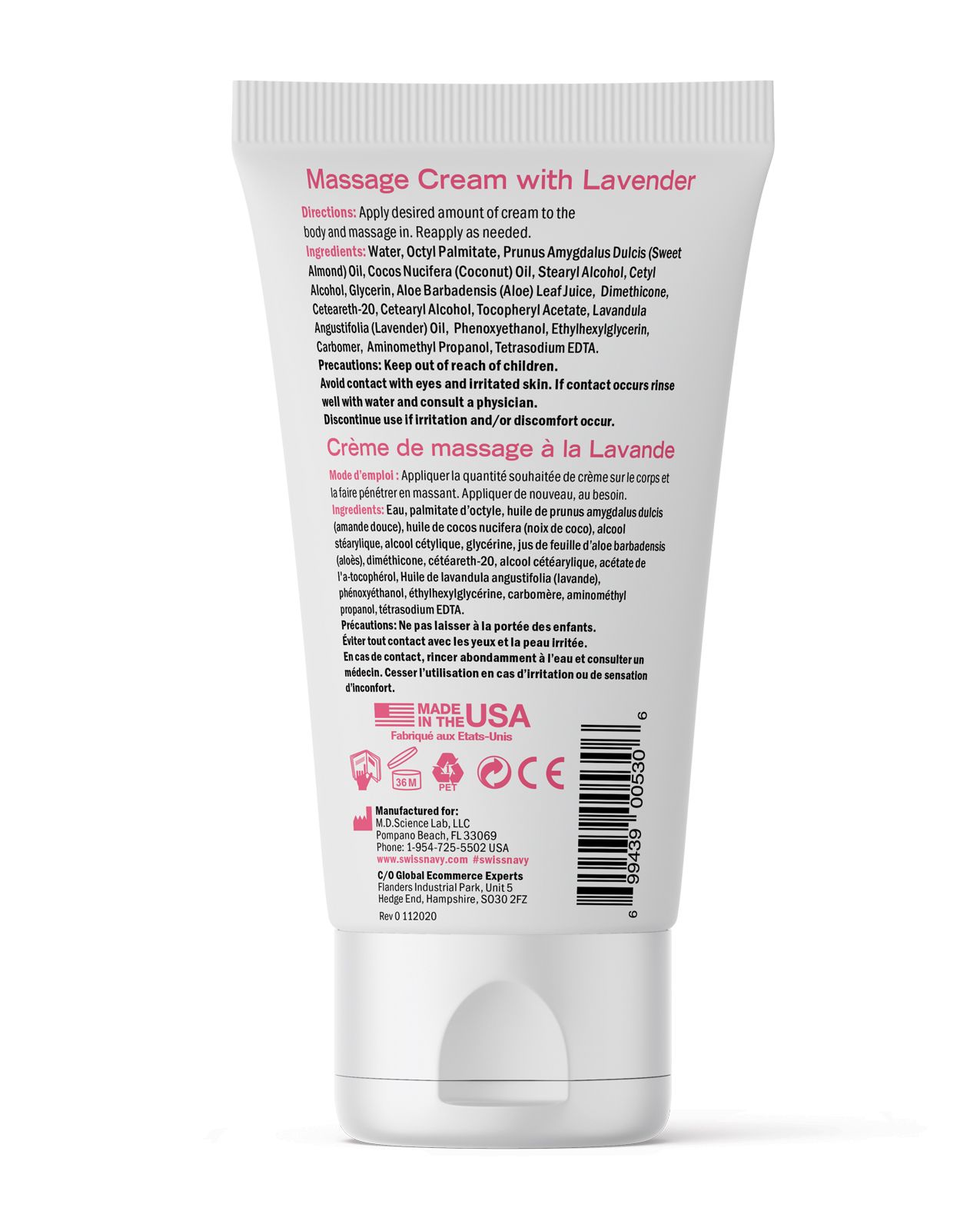 Swiss Navy Desire Massage Cream Lavender Secondary image