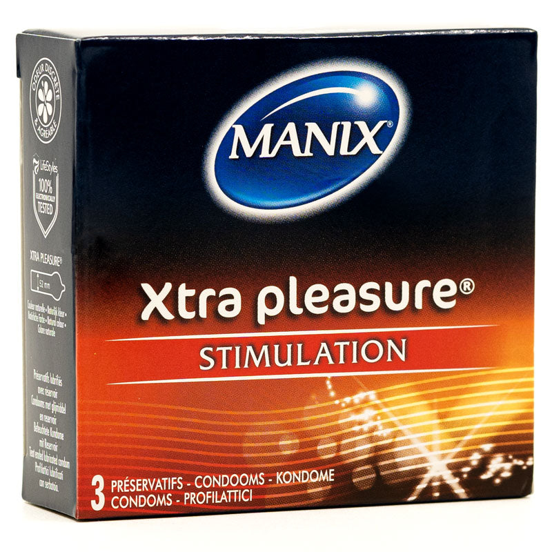 Mates Xtra Pleasure Condoms Box 3 Front | WorldCondoms