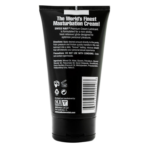 Swiss Navy Premium Masturbation Cream Tube Secondary image