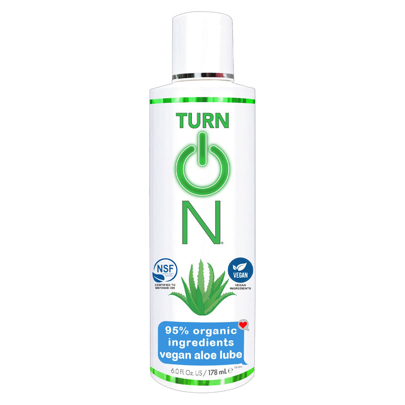 'Turn On 95% organic ingredients vegan aloe lube 178ml' Main image