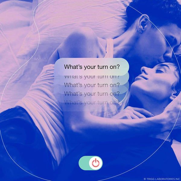 What's your turn on? couple in bed kissing each other